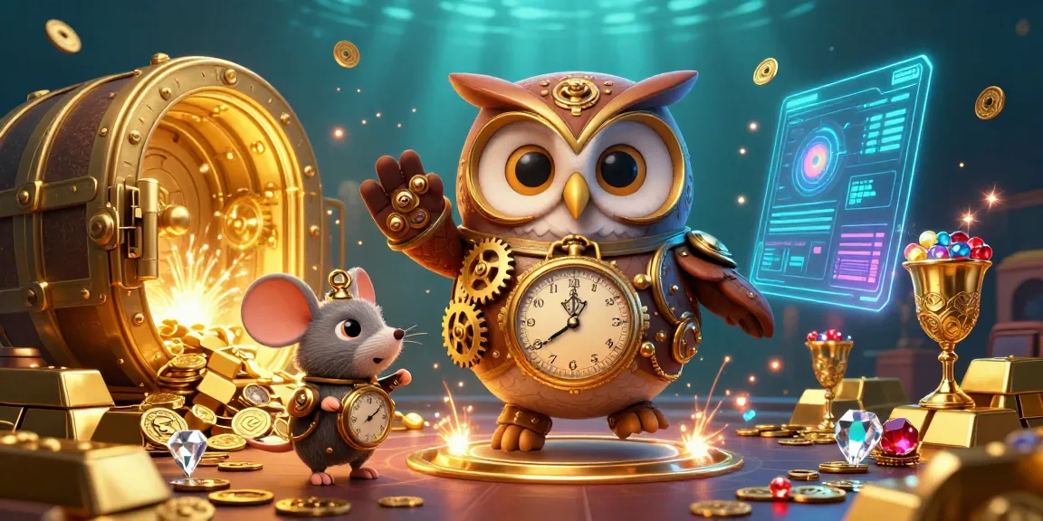 Experience thrilling gameplay at u888 with dynamic 3D casino illustration showcasing steampunk owl with vibrant casino elements.
