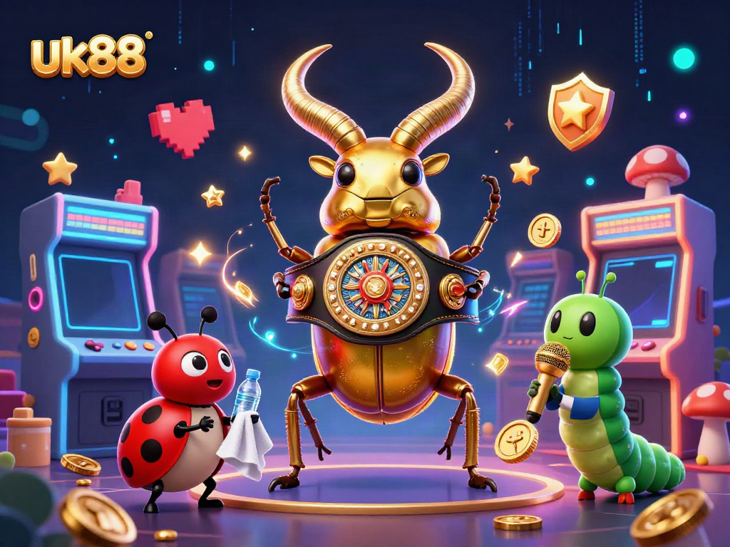 Engage in thrilling gameplay at uk88 with exciting casino visuals and vibrant characters.